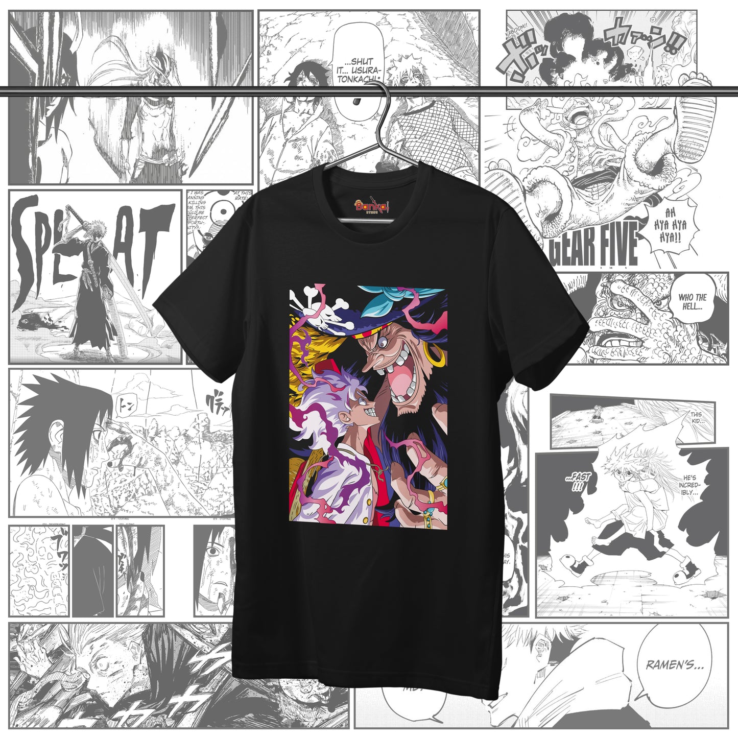 T-Shirt OnePiece - Gear5 Vs Blackbeard