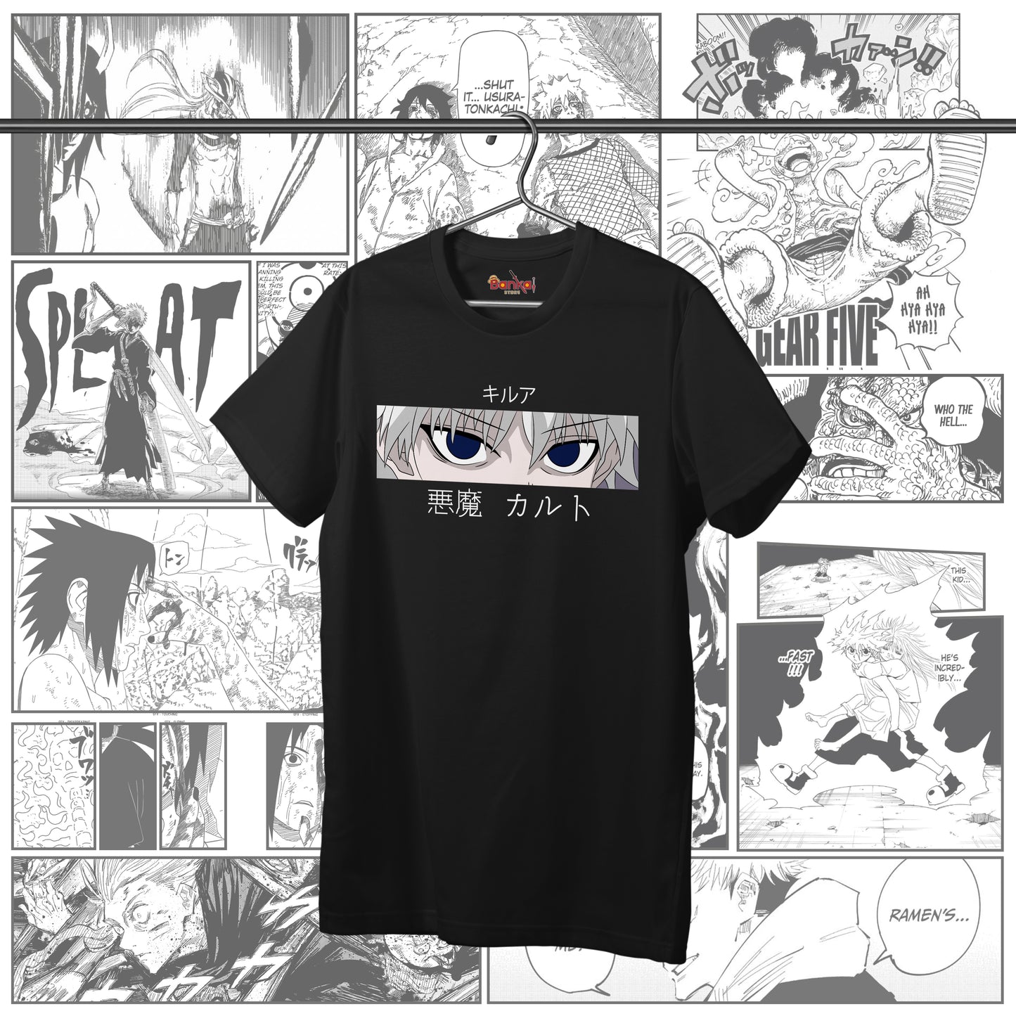 T-shirt Hunter X Hunter - Killua Face