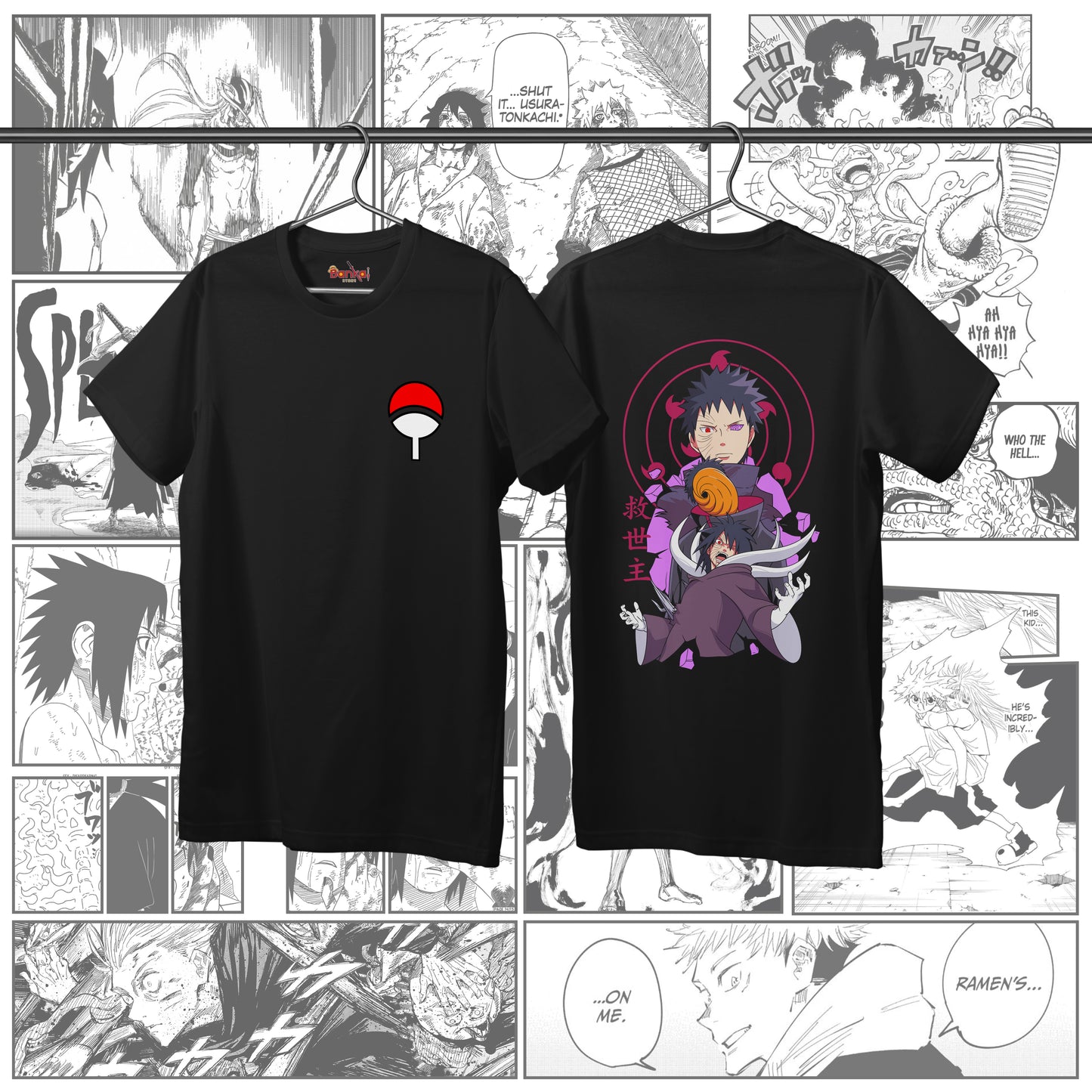 T-shirt Naruto Shippuden - Obito Uchiha