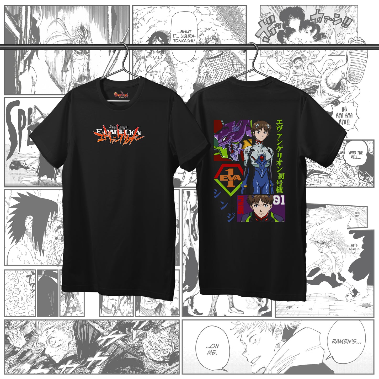 T-shirt Evangelion - Shinji