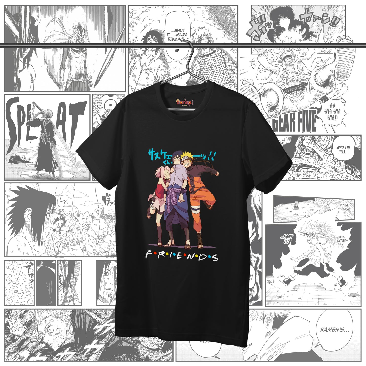 T-shirt Naruto - Friends Team 7