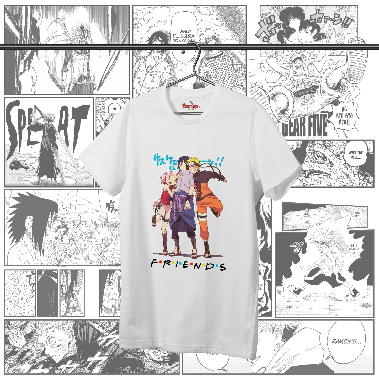 T-shirt Naruto - Friends Team 7