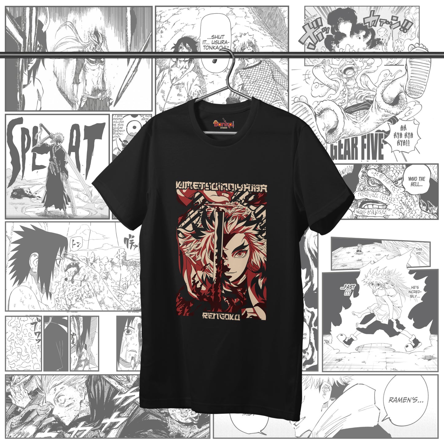 T-shirt Demon Slayer - Rengoku 2