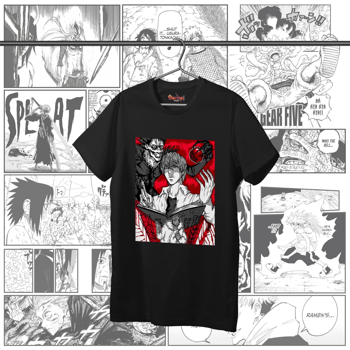 T-shirt Death Note - Light and Ryuk