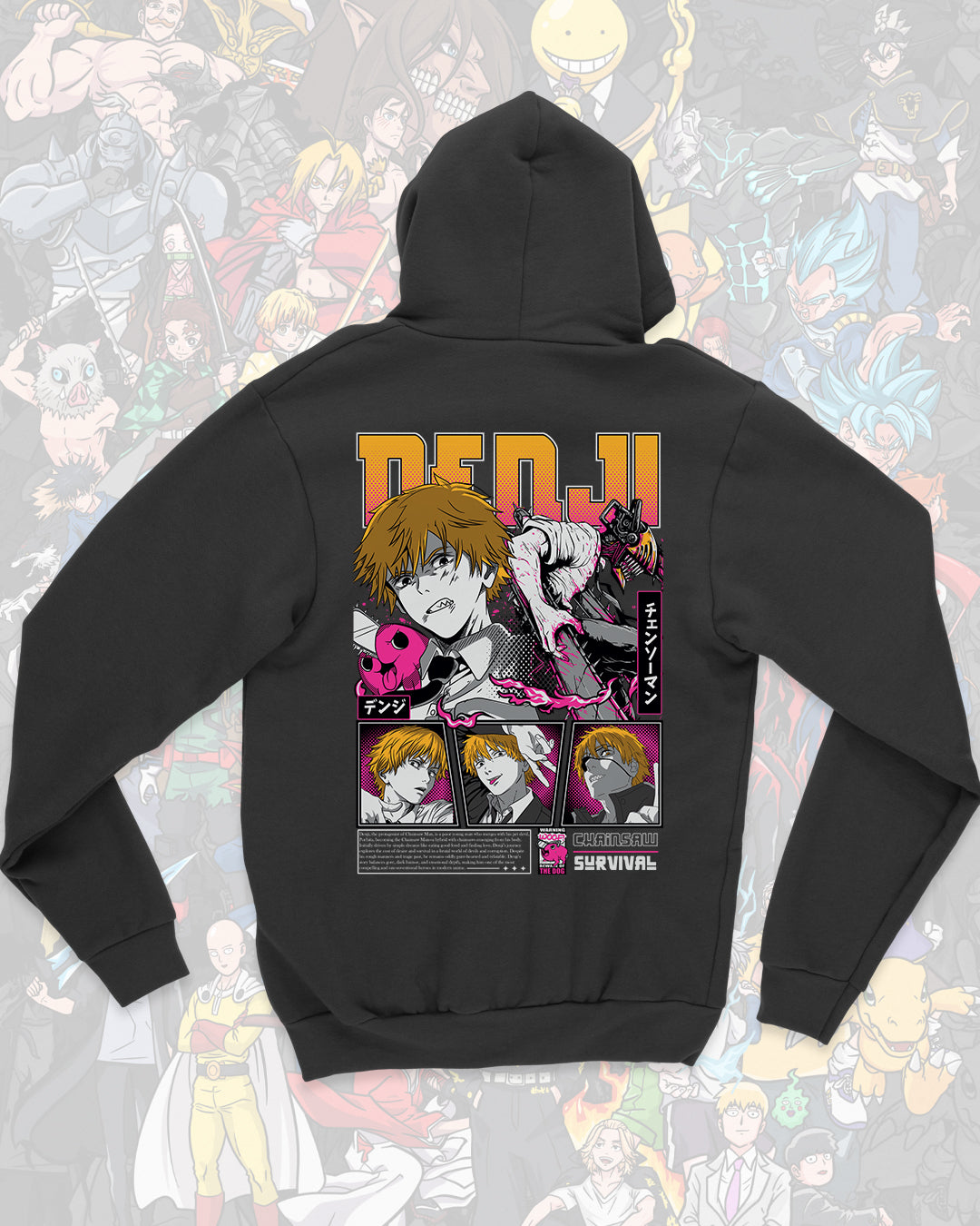 Felpa ChainsawMan - Denji e Pochita