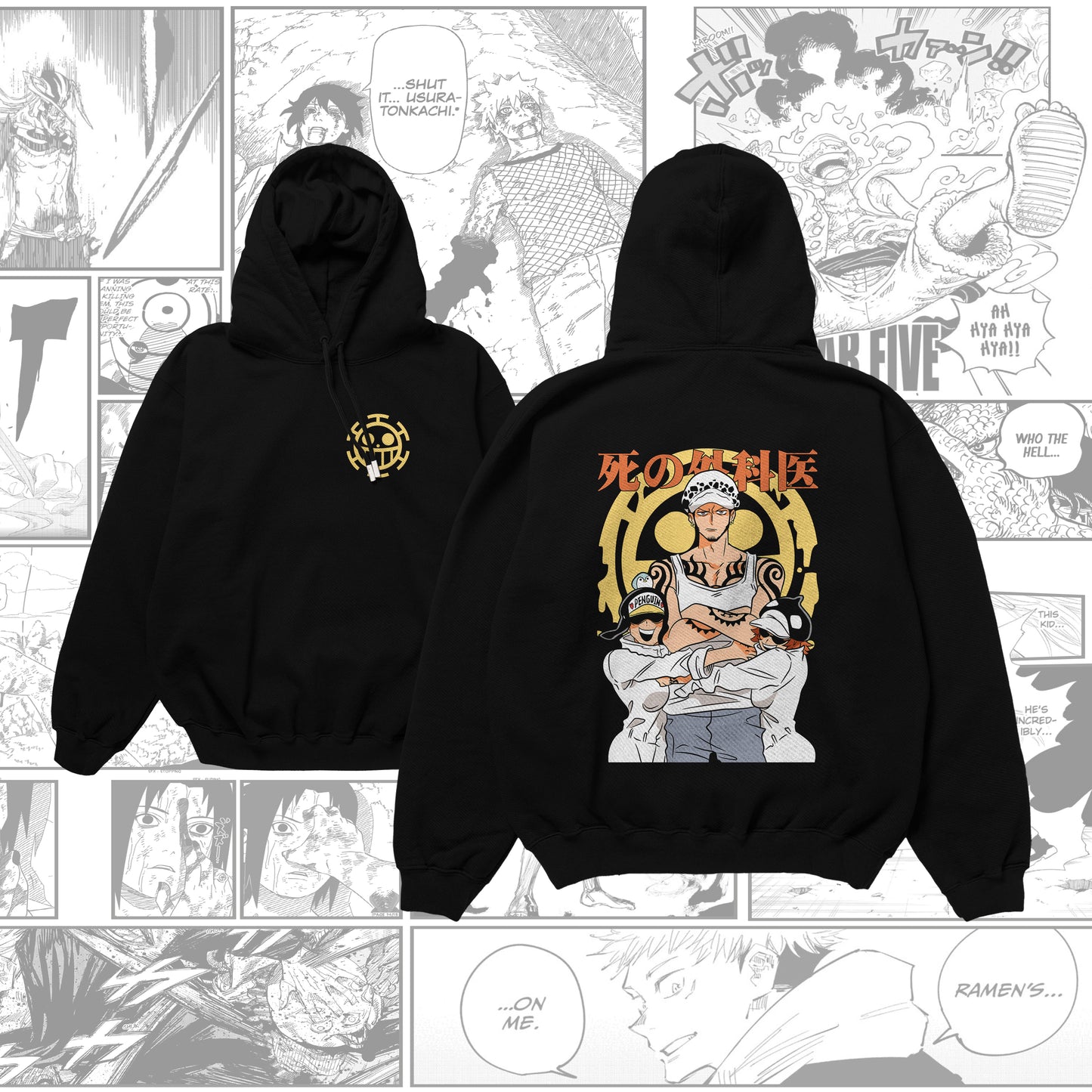 Felpa One Piece - Pengwin and Law