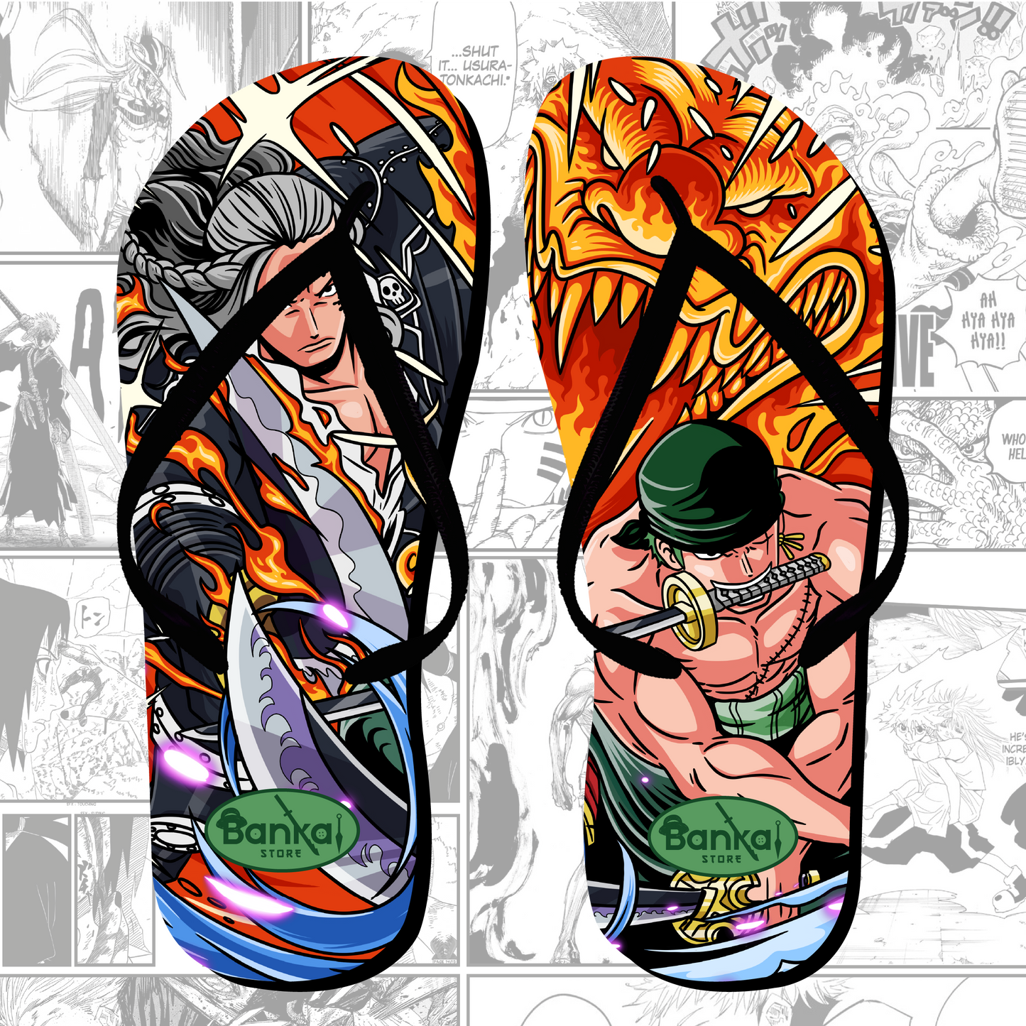 Infradito OnePiece - Zoro Vs King