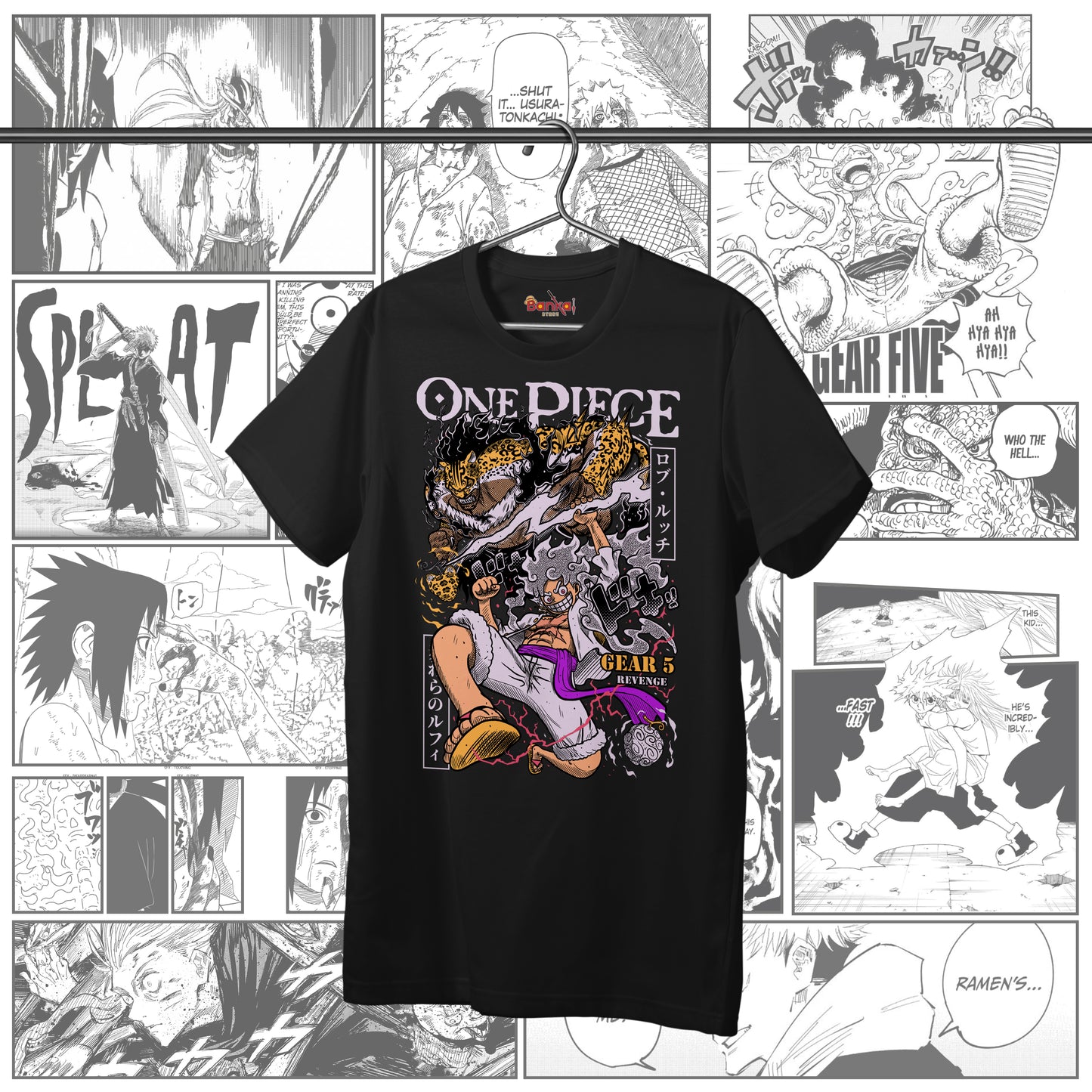 T-Shirt OnePiece - Luffy vs Lucci