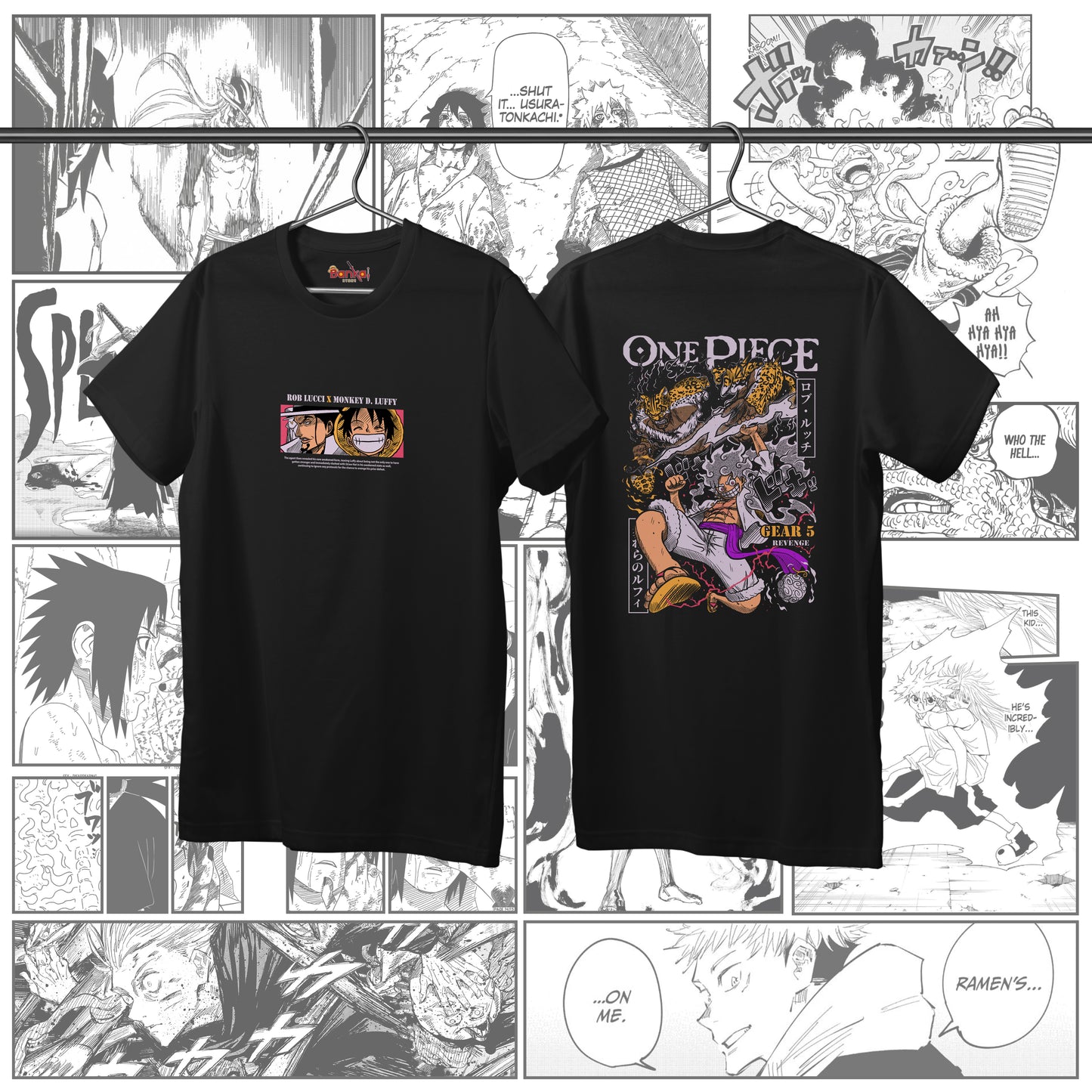 T-Shirt OnePiece - Luffy vs Lucci
