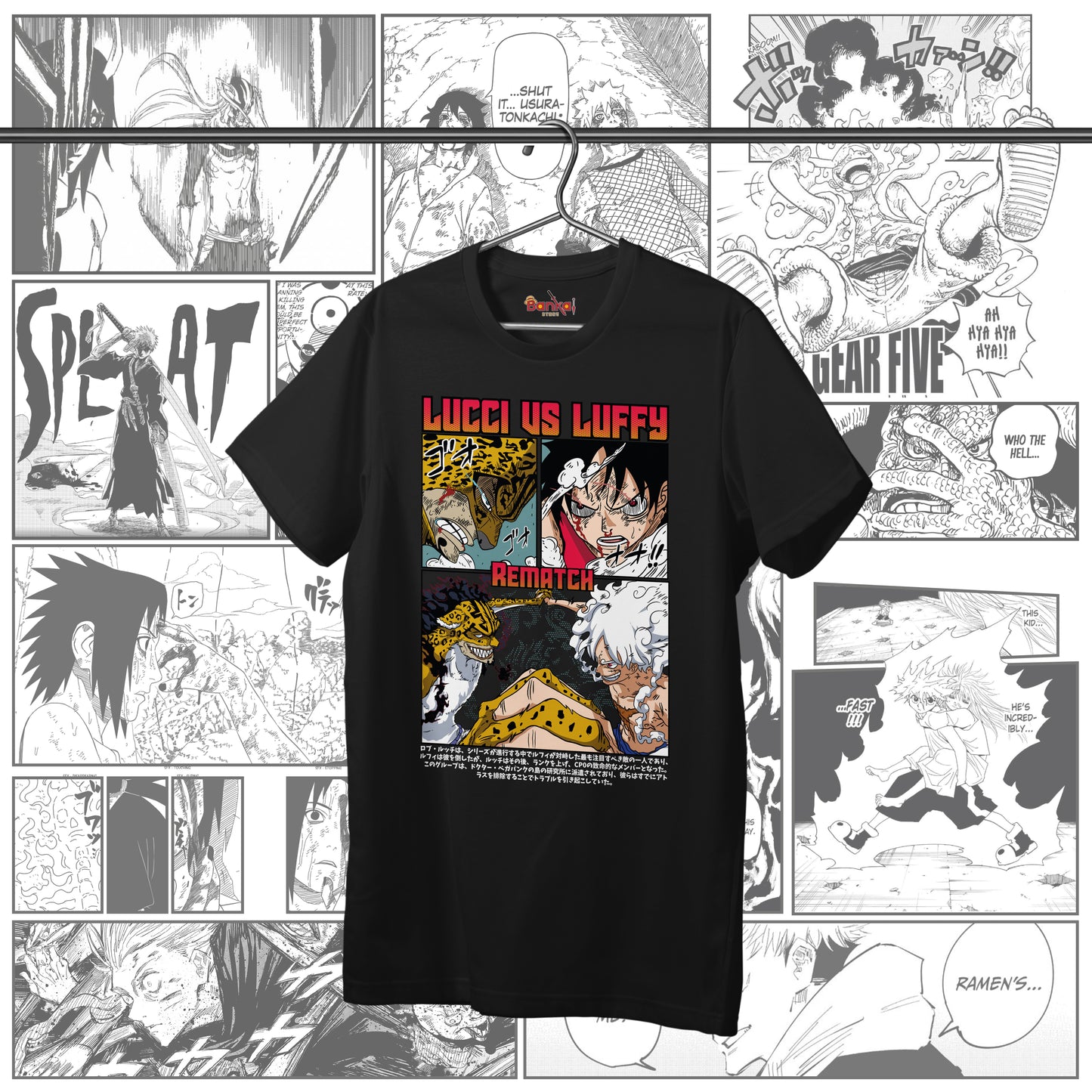 T-Shirt OnePiece - Luffy vs Lucci