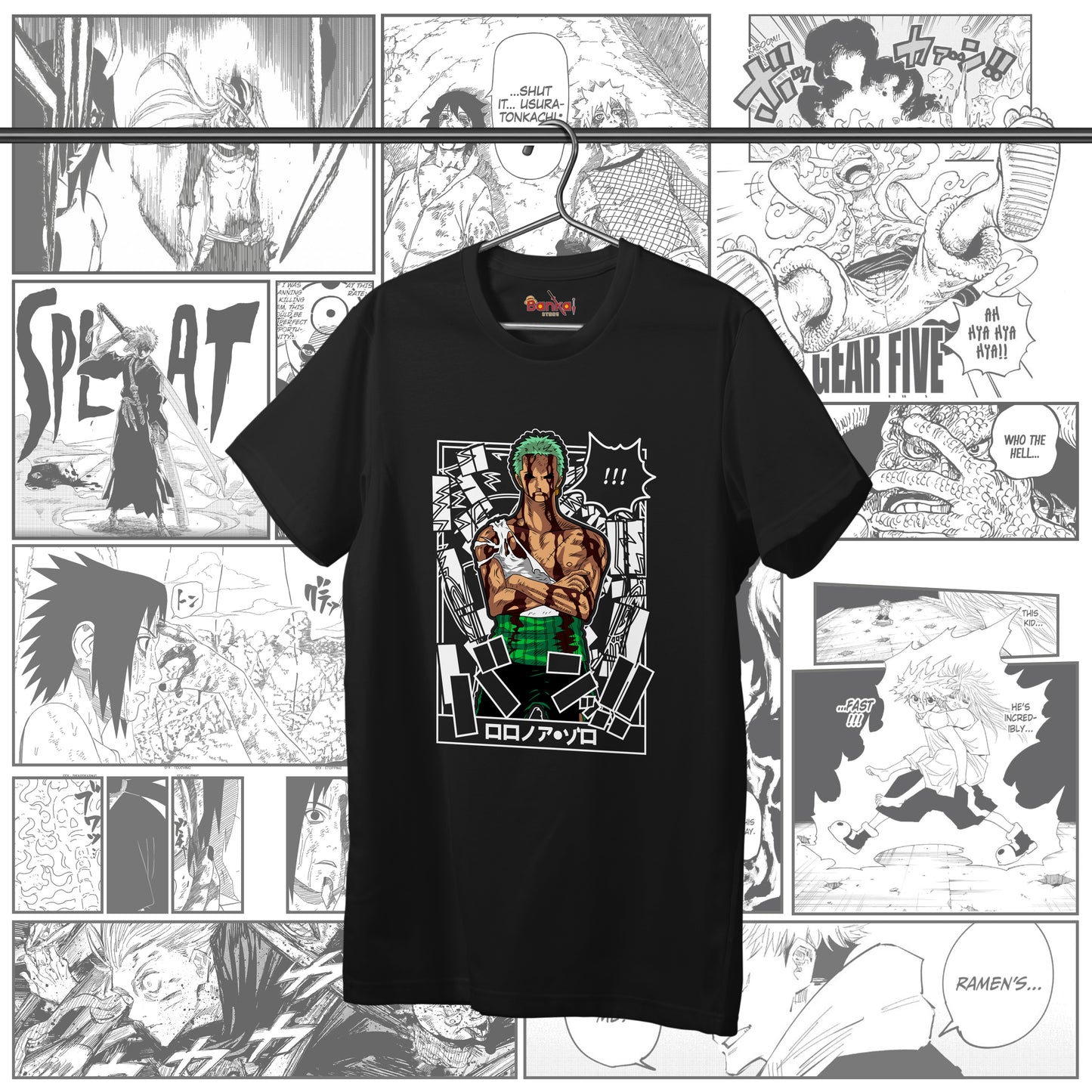 T-shirt OnePiece - Zoro Nothing Happened (ONLY FRONT)