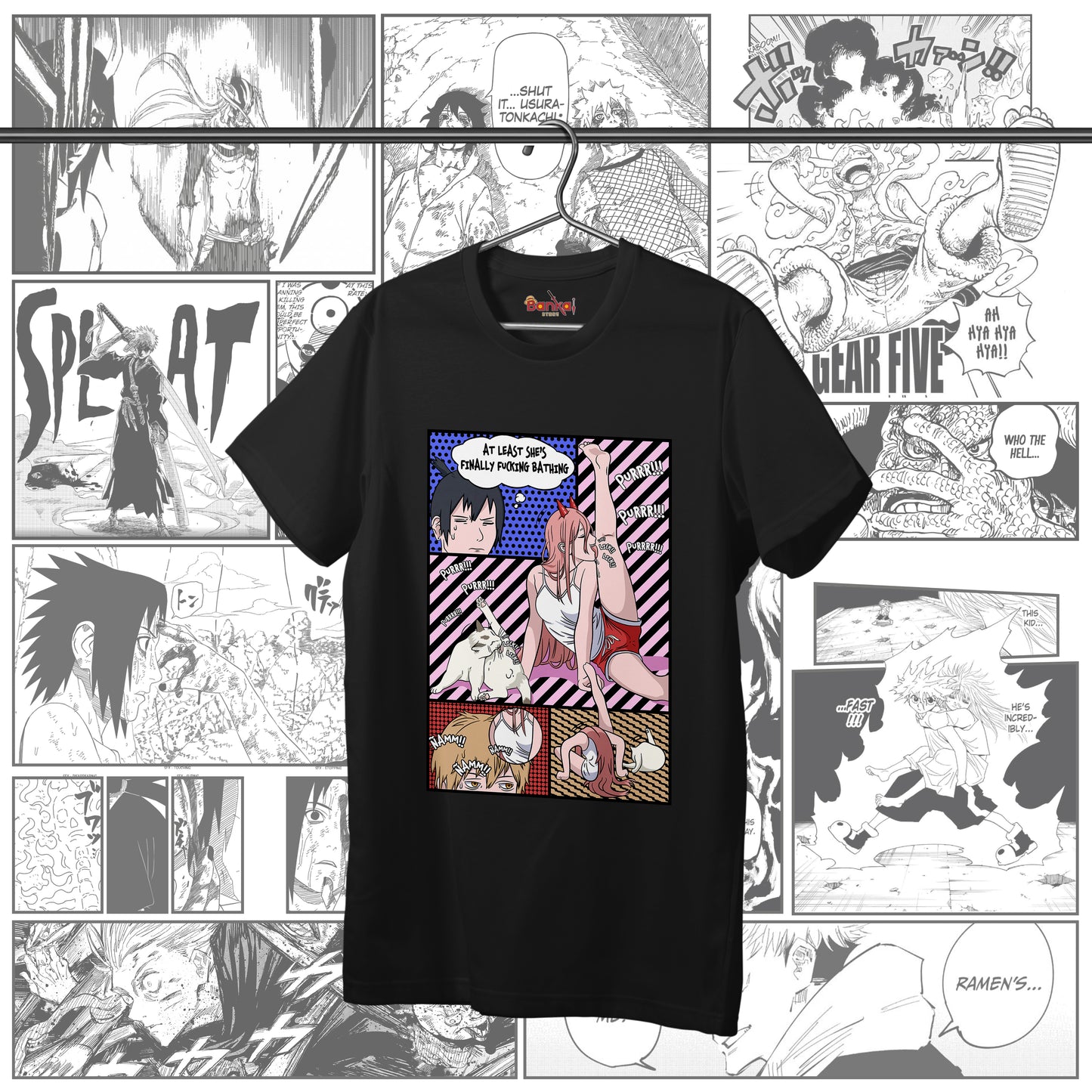 T-Shirt Chainsaw Man - Power Cat