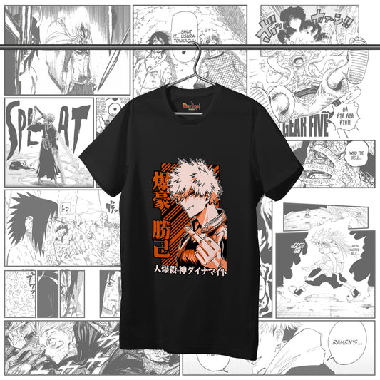 T-shirt My Hero Academia - Bakugo dito medio