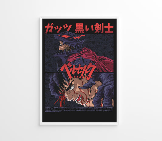 Poster Berserk - Black Swordman