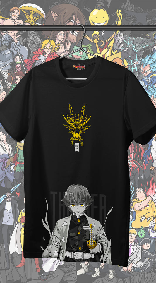 T-shirt Demon Slayer - Infinity Castle - THUNDER