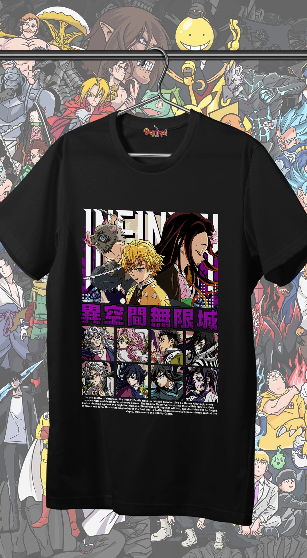T-shirt Demon Slayer - Infinity Castle - CACCIATORI 2