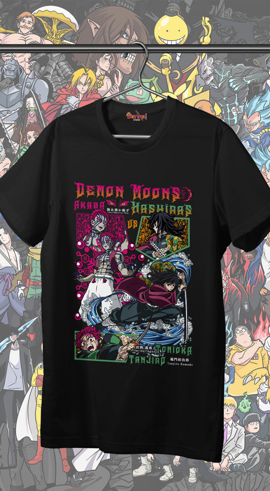 T-shirt Demon Slayer - Infinity Castle AKAZA VS TOMIOKA