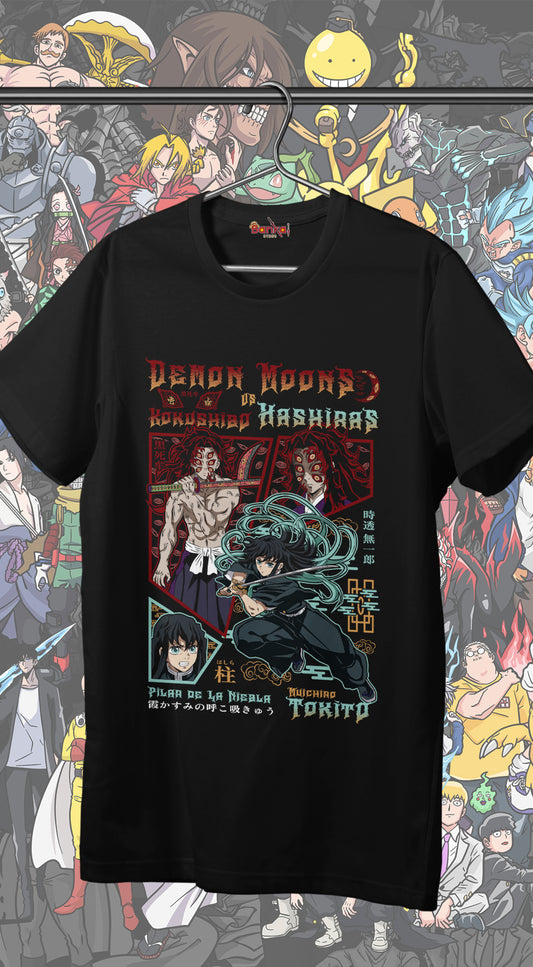T-shirt Demon Slayer - Infinity Castle KOKUSHIBO VS TOKITO