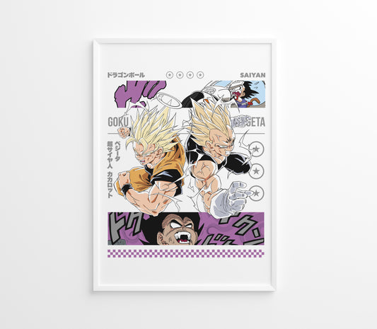 Poster DragonBall Z - Goku x Vegeta