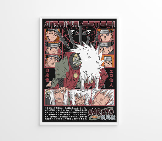 Poster Naruto Shippuden - Jiraya Death