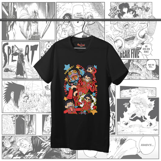 T-shirt OnePiece - Luffy Chibi Egghead