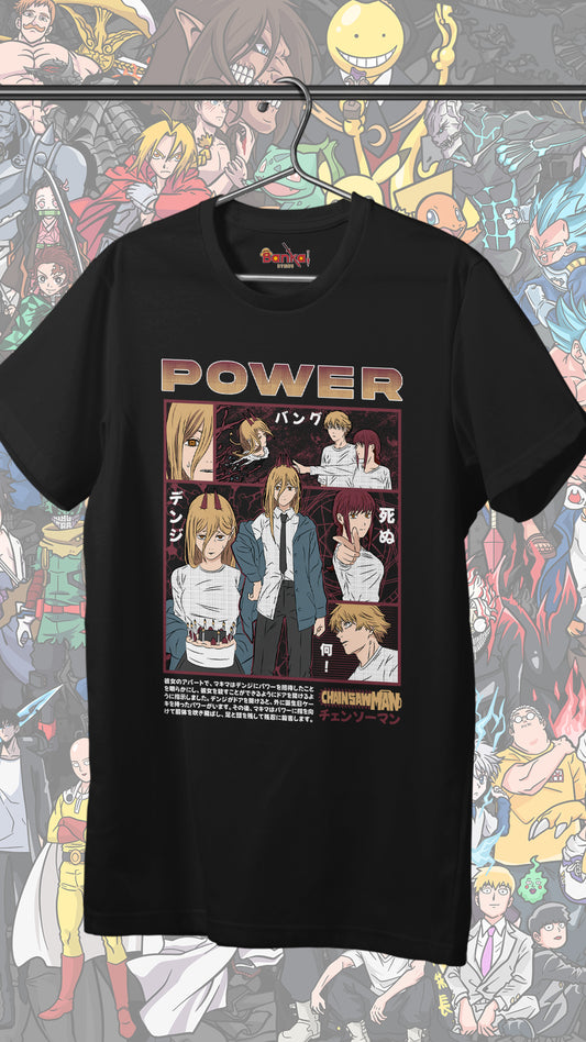 T-shirt Chainsaw Man - Power x Makima