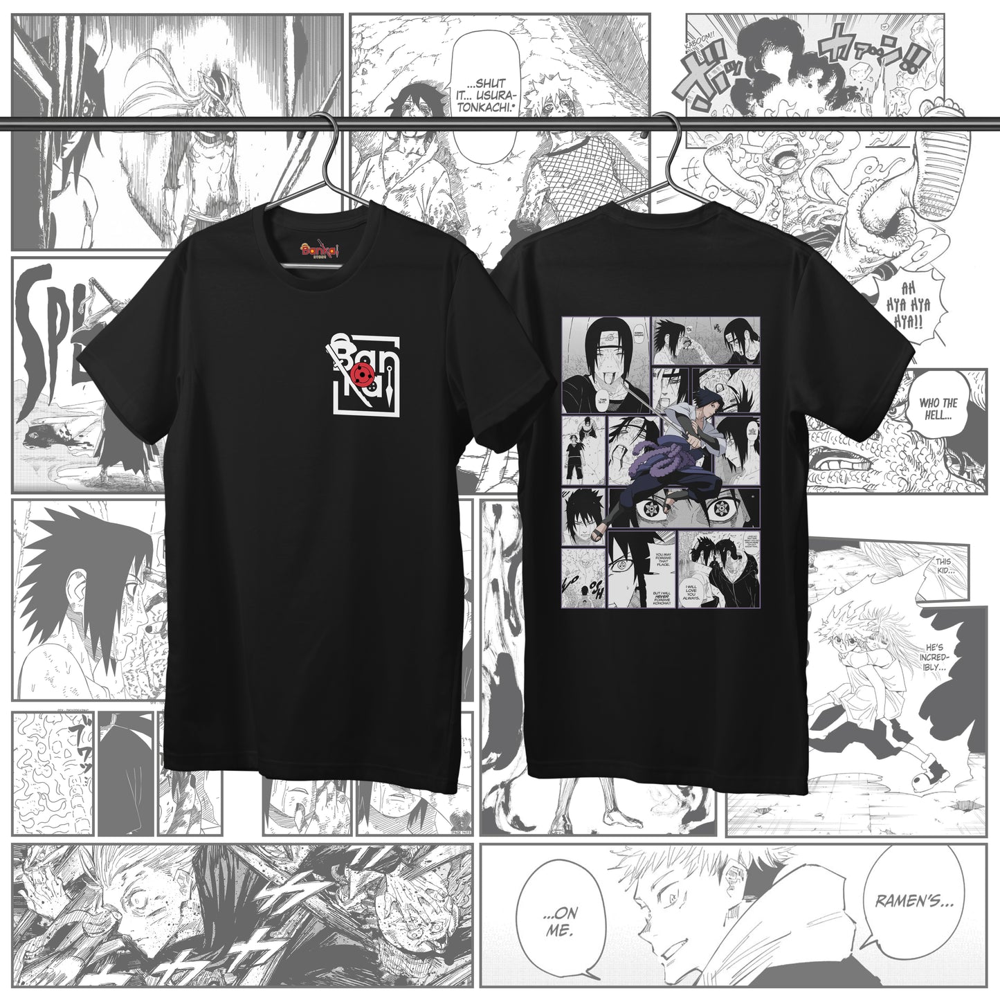 T-Shirt Naruto - Sasuke vs Itachi scene