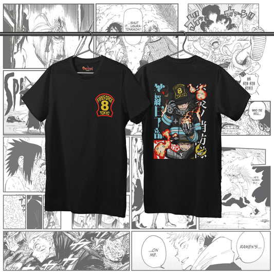 T-shirt Fire Force - Shinra Kusakabe