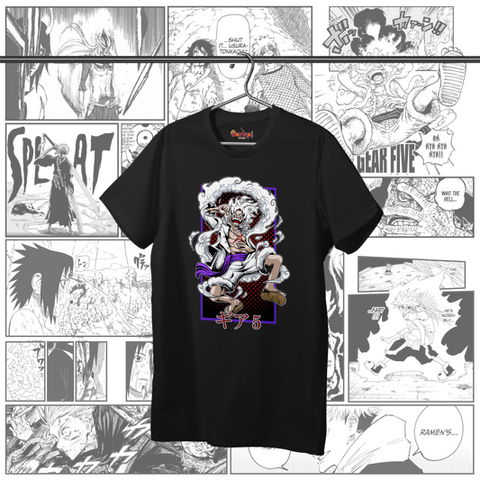 T-shirt Luffy Gear 5 Cartoon