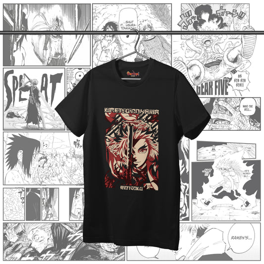 T-shirt Demon Slayer - Rengoku 2
