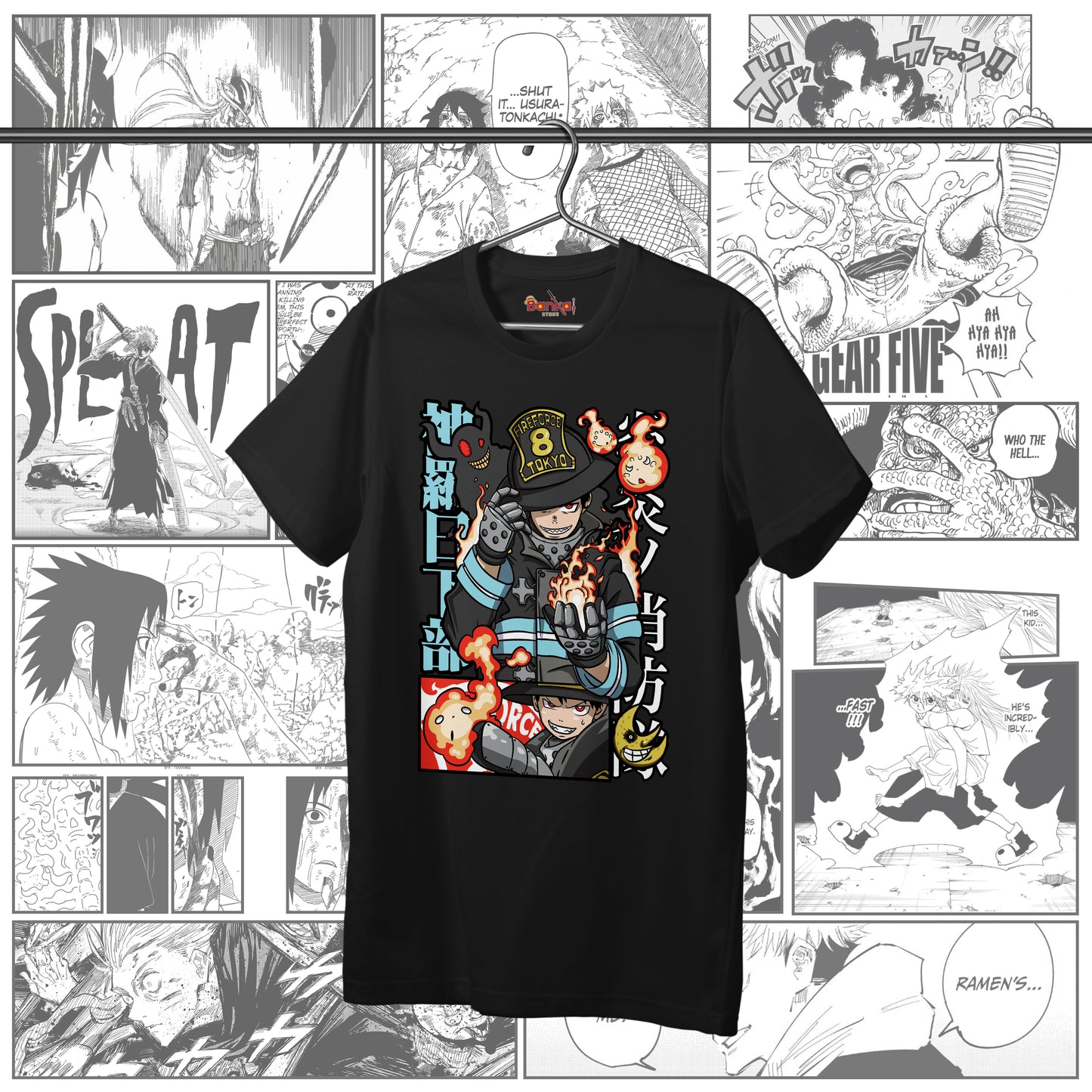 T-shirt Fire Force - Shinra Kusakabe