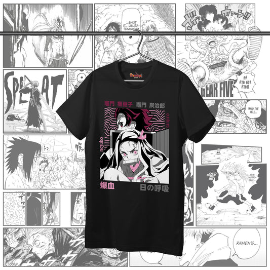 T-shirt Demon Slayer - TanjiroeNazuko