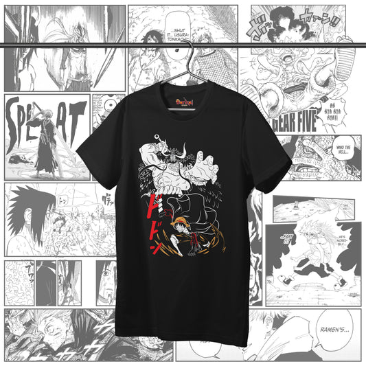 T-shirt OnePiece - Kaido vs Luffy simple