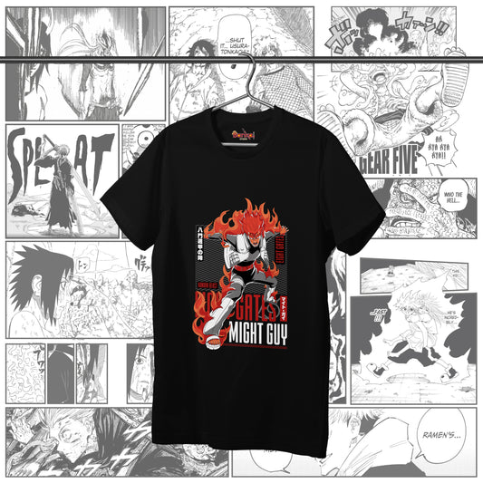T-shirt Naruto Shippuden - Might Guy Rilascio