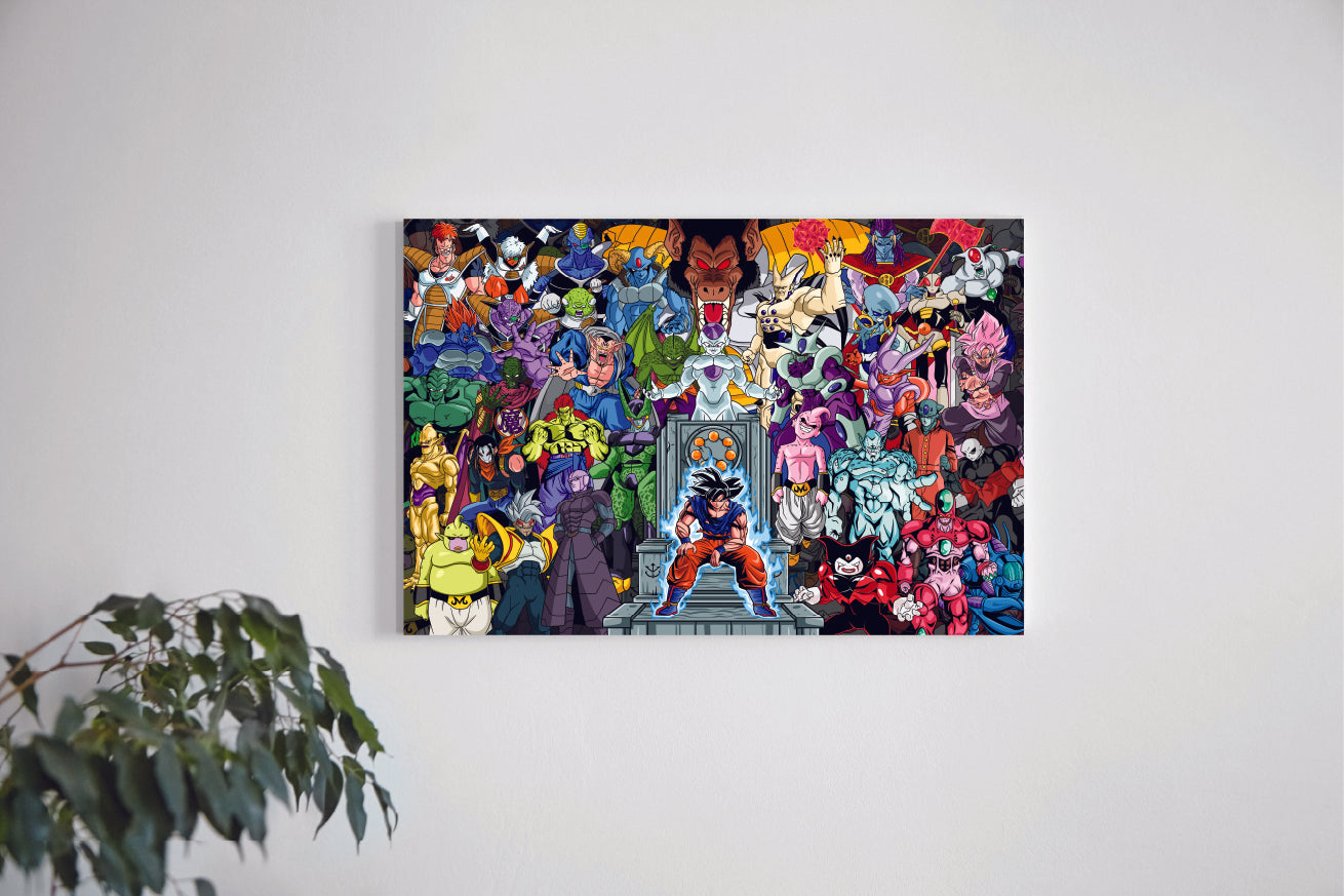 Quadro DragonBall - Sayan on Throne