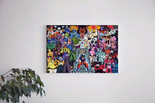 Quadro DragonBall - Sayan on Throne