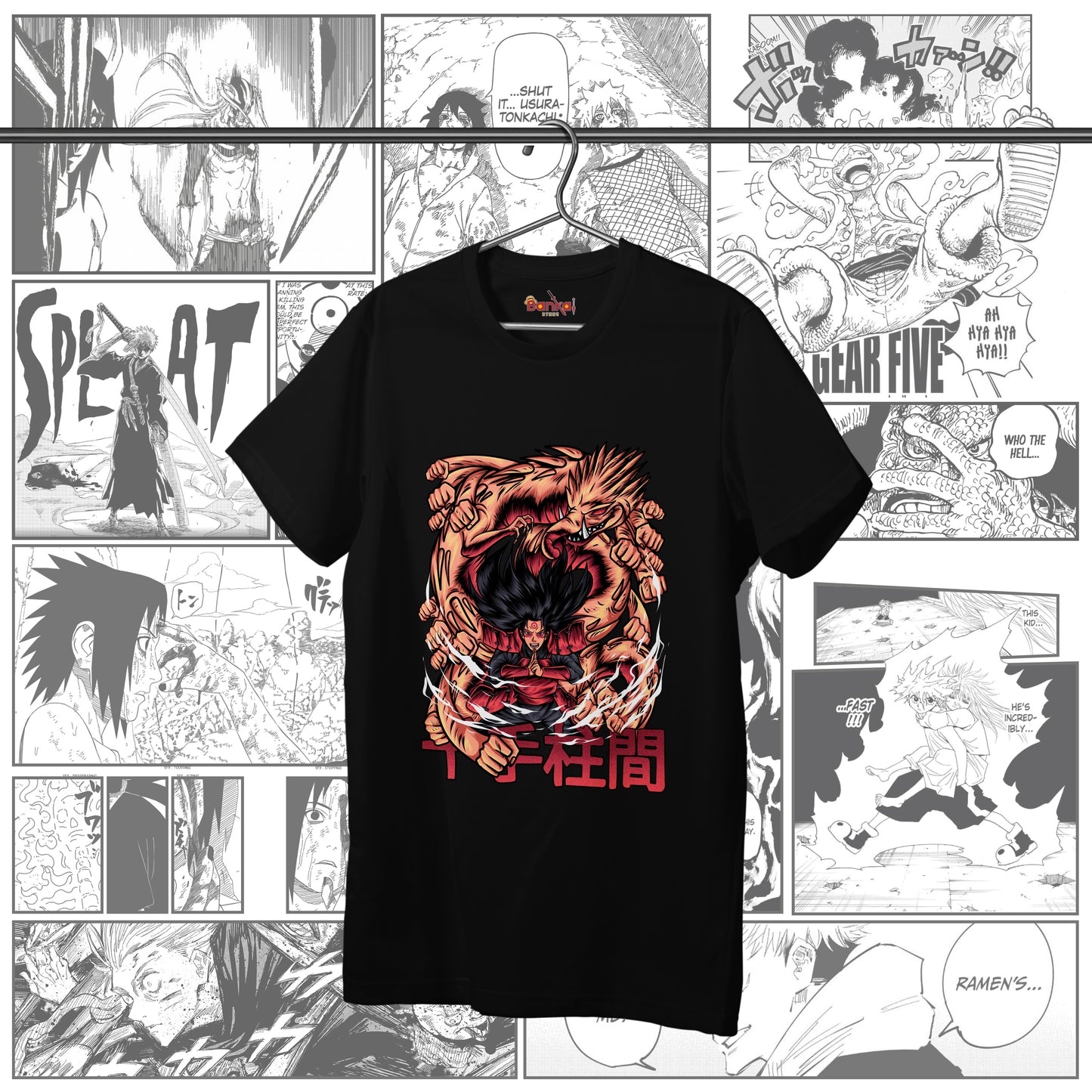 T-shirt Naruto Shippuden - Hashirama 1000 mani