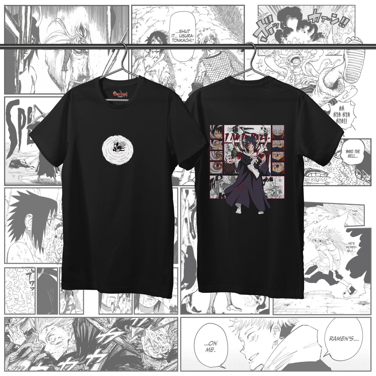 T-shirt Naruto Shippuden - Obito & Rin Death Scene