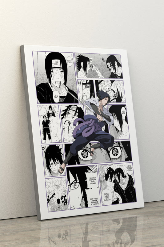 Quadro Sasuke Manga