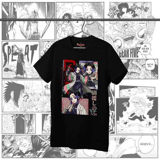 T-shirt Demon Slayer - Shinobu 9 Pilastri